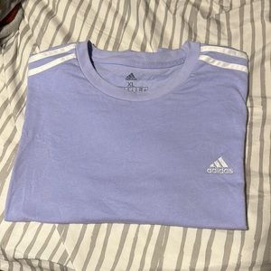 Lilac crop top adidas short